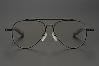 Magister — lunettes aviateur ultra-légères en titane pur, à grande monture pour hommes, myopie, simples