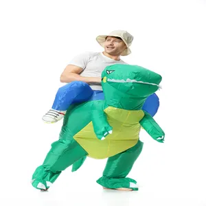 Wholesale Halloween Funny Party Inflate Suit Adult T REX Inflatable Dinosaur Costume