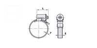 Collier de serrage métrique en acier inoxydable à verrouillage de sécurité, raccord hydraulique à dégagement rapide avec surface lisse pour tuyaux