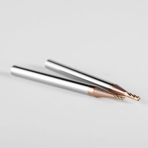 Dao phay đầu cứng toàn phần OEM, khuyến mãi nóng, góc nghiêng 56 độ, 2 cạnh, dụng cụ CNC, đáy phẳng, phủ nano, HRC56 - Product Image 3