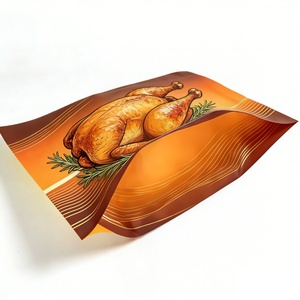 Custom Printed Food Grade Aluminum Foil Anti-fog Microwave Hot Pouch with Zipper Handle Food Packaging Chicken Bags - Product Image 6