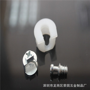 Soporte de estante tres en uno Jin Aoding, conector de plástico blanco para muebles, para armario, ropero y estantería - Product Image 3