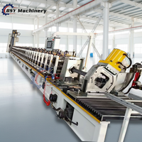 Machine de formage à froid pour rayonnages verticaux d'entrepôt entièrement automatiques, machine de fabrication de rayonnages de stockage en profilés d'acier, moteur à engrenages PLC BSY
