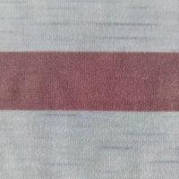 Tissu rayé en jersey 100 % polyester 160 GSM, tricoté chaîne, teint en fil, respirant, pour T-shirts de sport et hauts de vêtements de sport – Nouveauté