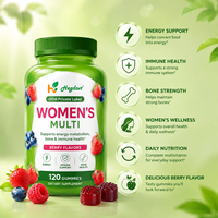 Gummies multivitaminées pour femmes Sugar Bear Hair Gummies, améliorent l'immunité, pour cheveux et ongles, saveur baies, 120 unités, forme personnalisée, OEM, Halal