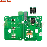 Clé intelligente de voiture à 3 boutons en ABS noir avec puce 4A 433 MHz pour Duster Clio4 Sandero Master3 Symbol Trafic Dacia Logan Lodgy