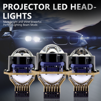 Projecteur Bi-LED Super Lumineux 45W, Lentille 3 Pouces, Faisceau Haut/Bas H4/H7 12V 4500lm 6000K, Lampe de Conduite Universelle pour Voiture