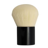 Bedak Tabur Foundation Blusher Rias Kuku Label Pribadi Grosir Kuas Kabuki Bulu Sintetis Kayu Vegan