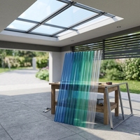 Tôle de toiture en polycarbonate ondulé 1mm-3mm transparente pour abri de voiture, auvent, lanterneau