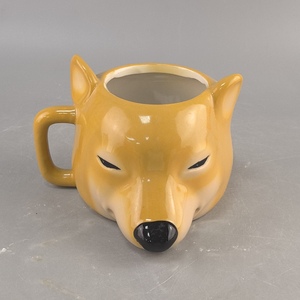 Tazza in Ceramica a Forma di Cane Chai Cartoon Divertente per Caffè/Acqua/Latte Senza Coperchio Regalo di Compleanno Creativo per Coppie - Product Image 2