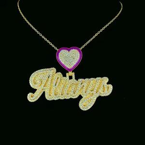 Pendentif personnalisé en forme de lien cubain unisexe de qualité supérieure, brillant comme du diamant, en argent sterling 925, bijoux hip-hop, charmes fins pour les fêtes - Product Image 2