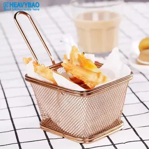High Quality Kitchen Accessory Stainless Steel Fry Basket Deep Fryer / Potato Chips Fryer Basket Filter