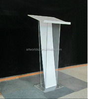 Artworld Displays - Podio de Acrílico Transparente con Iluminación LED para Publicidad, Diseños de Púlpito de Vidrio, Podios para Iglesias