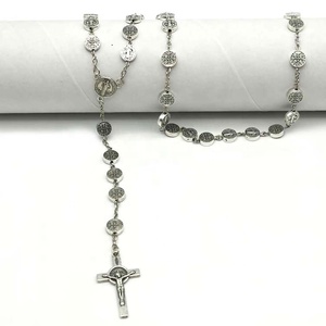 La collana delle religiose può essere utilizzata come regalo o come collana con ago curvo in lega di san benedetto per uomini e donne - Product Image 4