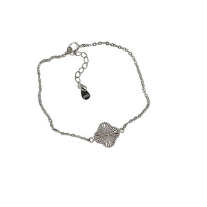 S925 <b>Silver</b> Four Leaf Clover Bracelet For Women Fine <b>Charm</b> Jewelry Everyday Wear Platinum Color 925 <b>Silver</b> Handmade - Product Image 5