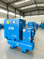 Compresseur d'air à vis 4-en-1 7,5 kW 10 CV 16 bars 15 kW 20 CV 22 kW 30 CV 16 bars à aimant permanent pour découpeuse laser à fibre