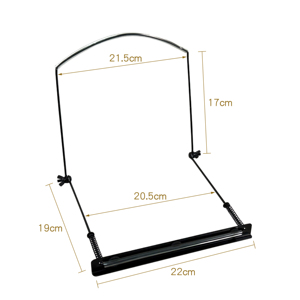 Supports pour instruments à vent H-10B, métal et caoutchouc revêtus de noir, support pour harmonica - Product Image 2