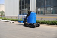 Plateforme élévatrice sur chenilles Berui AMWP9C 7100 en acier électrique, hauteur de plateforme maximale de 9 m pour conditions extérieures difficiles