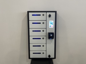 Casier de recharge mural pour télé<span class=keywords><strong>phone</strong></span> portable Y2 Power <span class=keywords><strong>ZEN</strong></span> <span class=keywords><strong>6</strong></span> baies pour une utilisation en extérieur, station de recharge étanche avec carte de crédit - Product Image 1