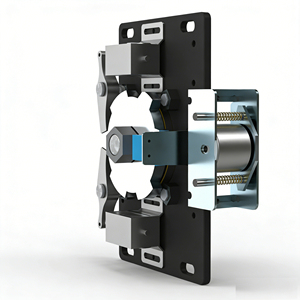 Tourniquet trépied hydraulique avec mécanisme anti-retour, rotation à 120 degrés, fonctionnement fluide, pour contrôle d'accès piétonnier - Product Image 1