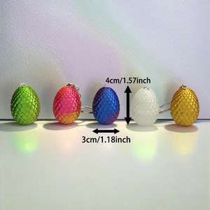 Llavero de Huevo de Dragón de Fantasía, Diseño de Plástico Fundido, Duradero, Decoración para el Hogar, Artículo Coleccionable de Regalo - Product Image 5