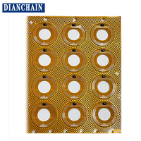 Nouvelle conception de puce RFID NFC FPC passive anti-métal, mini diamètre extérieur 20 mm, diamètre intérieur 12 mm, puce ST02R