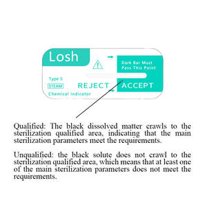 Prix de gros Autoclave à vapeur de type 5 Consommables médicaux Utilisation hospitalière avec bande indicatrice chimique - Product Image 6