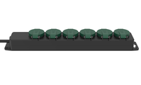 Multiprise étanche 1,4 m H07RN-F 3G1,5 mm² avec 6 prises Schuko EU 250V 16A IP44 pour usage extérieur