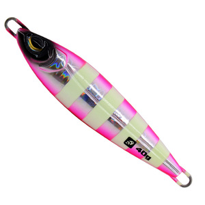 Leurre de pêche en métal CNC, type jig, phosphorescent, pour jigging lent, avec 4 hameçons, pour la pêche en mer, matériel de sport et de divertissement - Product Image 5