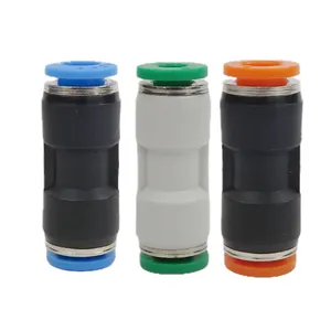 Pneumatic Parts Plastic Air Tube Fittings, 10mm Push in Fittings Pneumatic, Plastic Pneumatic Fittings