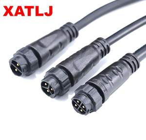 XATLJ M16 serisi 2 3 4 5 6 7 8 2 + 3 2 + 4 çekirdek erkek kadın popo hızlı kilit su geçirmez konnektör CE UL94V-0 10A - Product Image 3