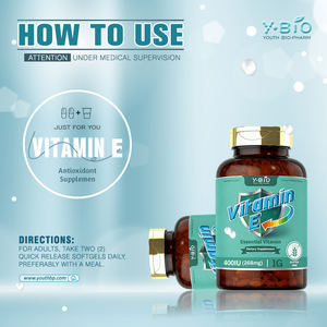 <span class=keywords><strong>Capsule</strong></span> di Vitamina <span class=keywords><strong>E</strong></span> Naturale 400UI-D-alfa Tocoferolo 120 Pezzi Marca YOUTH per Adulti Unisex Supporto Immunitario 2-3 <span class=keywords><strong>Capsule</strong></span> - Product Image 2