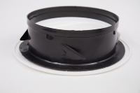 Grille d'aération ronde en ABS pour grille d'aération, couverture de soffite blanche avec diffuseur de plafond en maille à moustiquaire intégrée