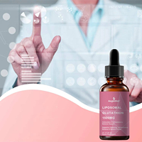 Aeglewell OEM Gouttes Liquides de Glutathion Liposomal, Complément de Glutathion en Gouttes, Gouttes de L-Glutathion pour la Détoxification du Foie