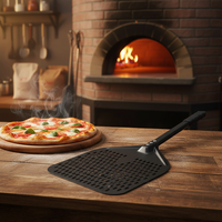 Pelle à pizza perforée 14 "pelle professionnelle en aluminium anodisé spatule de cuisson outils à pizza peler pour la cuisson de pizza 34CM