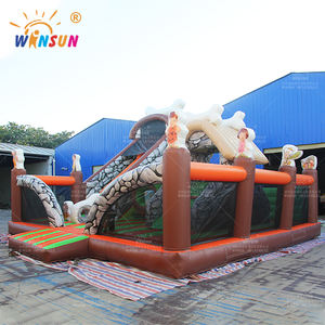 WINSUN Funworld Structures gonflables pour aire de jeux extérieure pour enfants, parc gonflable géant, île de l'âge de pierre, ville de divertissement - Product Image 2