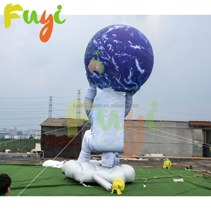 Nuevo Diseño 2026: Astronauta Inflable Gigante con Globo de Planeta - Escena Gigante de Exploración Espacial para Instalación en Parques Temáticos - Product Image 3