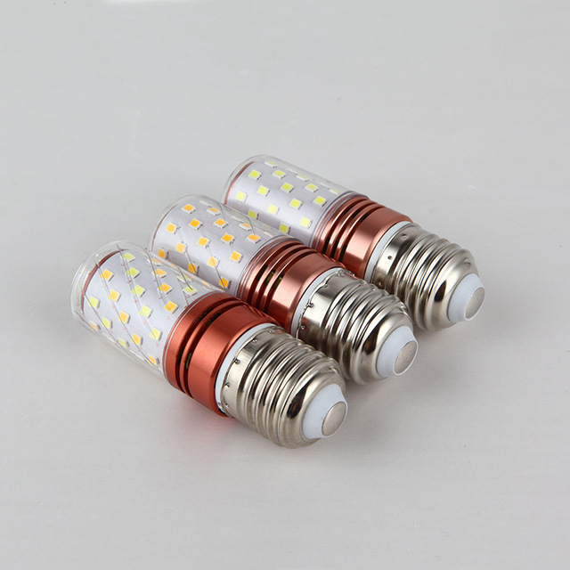 New Generation LED Corn Bulb Energy Saving 12W/16W with Strong Light Bald Highlight E14/E27 Base for Residential Use