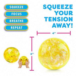 Jumbo 20cm Large Slow Rising Eco-friendly TPR Squishy Ball Sensory <b>Fidget</b> Stress Toy for Adults Kids Anxiety Relief <b>Pack</b> Bag - Product Image 2