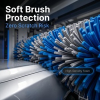 Machine de lavage de voitures automatique à grande vitesse avec 3 brosses, fabriquée sur mesure par une usine ISO, pour les entreprises de lavage de voitures