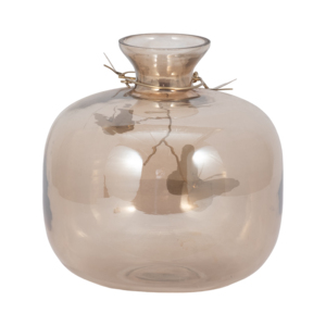 Vaso in vetro con ghirlanda di farfalle, moderno vaso decorativo per fiori, per soggiorno, camera da letto, ufficio, decorazioni per la casa - Product Image 5