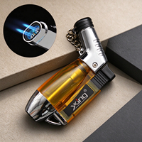 Briquet à double flamme YX Tiange 1, design moderne, en plastique, coupe-vent, pour cadeaux d'affaires, vente en gros