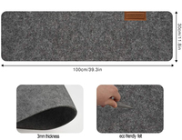 Nouvel arrivage de tapis de souris en feutre personnalisé durable, tapis de clavier antidérapants pour les jeux et l'écriture, napperon pour bureau d'ordinateur