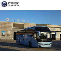 Autocar de luxe Sunlong Euro 3 à 45 places, transmission manuelle, conduite à gauche, pour le transport de passagers, prix abordable
