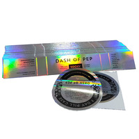 Impression d'autocollants holographiques personnalisés avec logo, autocollants holographiques prismatiques laser pour étiquette privée