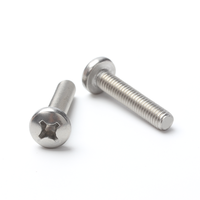 Vis à tête cylindrique cruciforme en acier inoxydable GB 818 304 A2-50