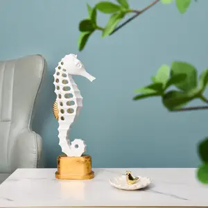 2024 Best sell custom resin animal resin seahorse decoration craft for modern home decor