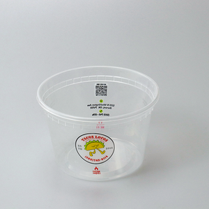 Contenedor Desechable Hermético para Alimentos, Apto para Microondas, Recipiente para Sopa Apilable, Material PP, Aprobado por la FDA para Entrega de Comida Rápida - Product Image 1