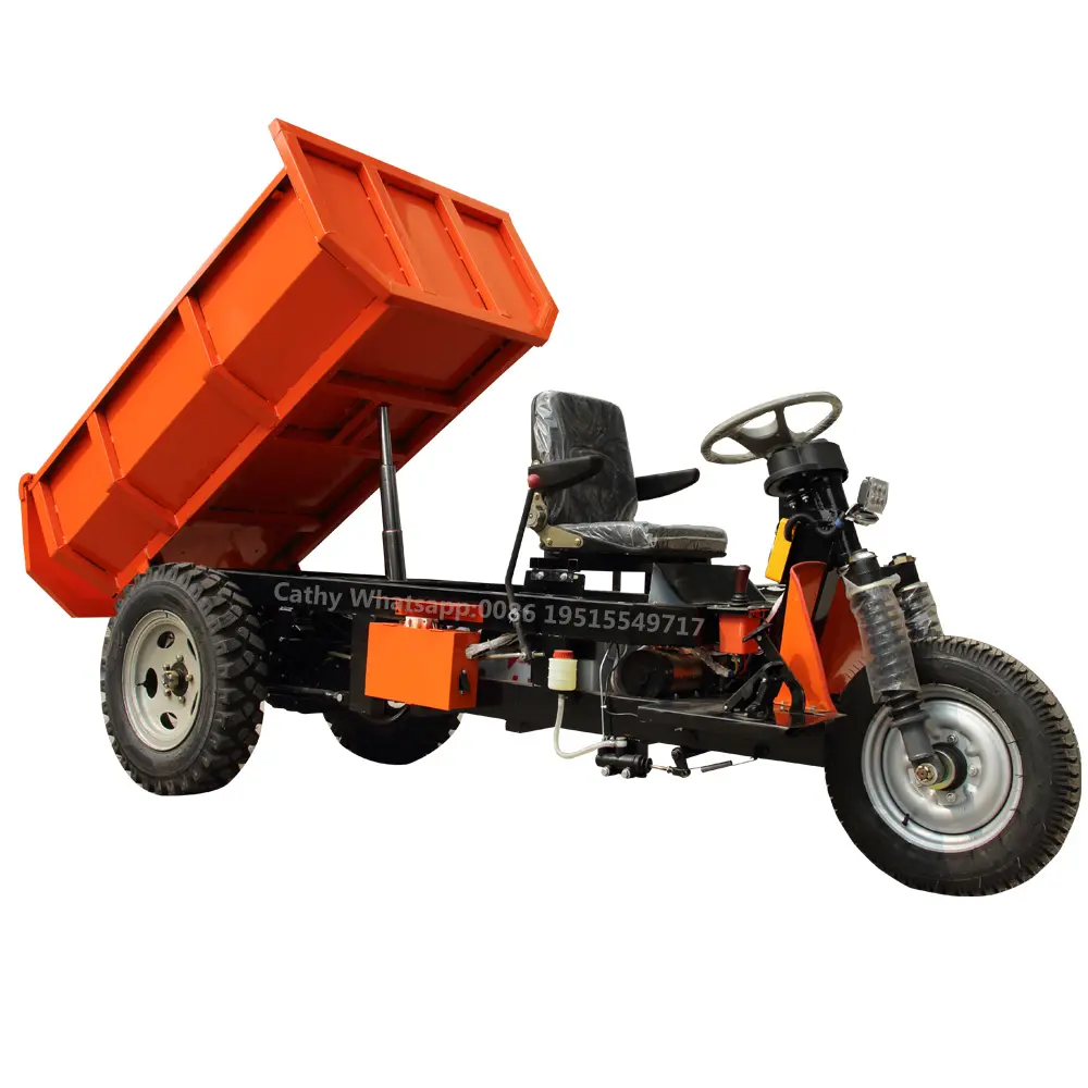 LK200 Mining Electric Mini Dump Tricycle Electric Tricycle for Mining Tricycle for Industrial Use