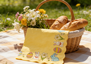 Serviettes <span class=keywords><strong>en</strong></span> <span class=keywords><strong>papier</strong></span> jetables vintage pour Pâques, Nouveautés : Fournitures et décorations pour la restauration et les fêtes. - Product Image 2